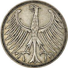 Monnaie, République fédérale allemande, 5 Mark, 1951, Munich, TTB, Argent