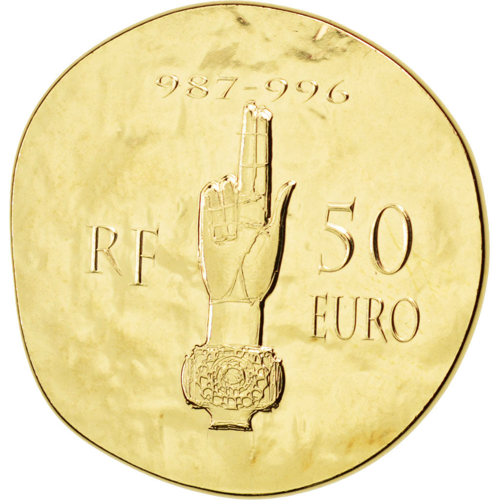 Vème République, 50 Euro Or Hugues Capet 2012, KM 2076