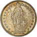 Münze, Schweiz, 2 Francs, 1955, Bern, SS+, Silber, KM:21