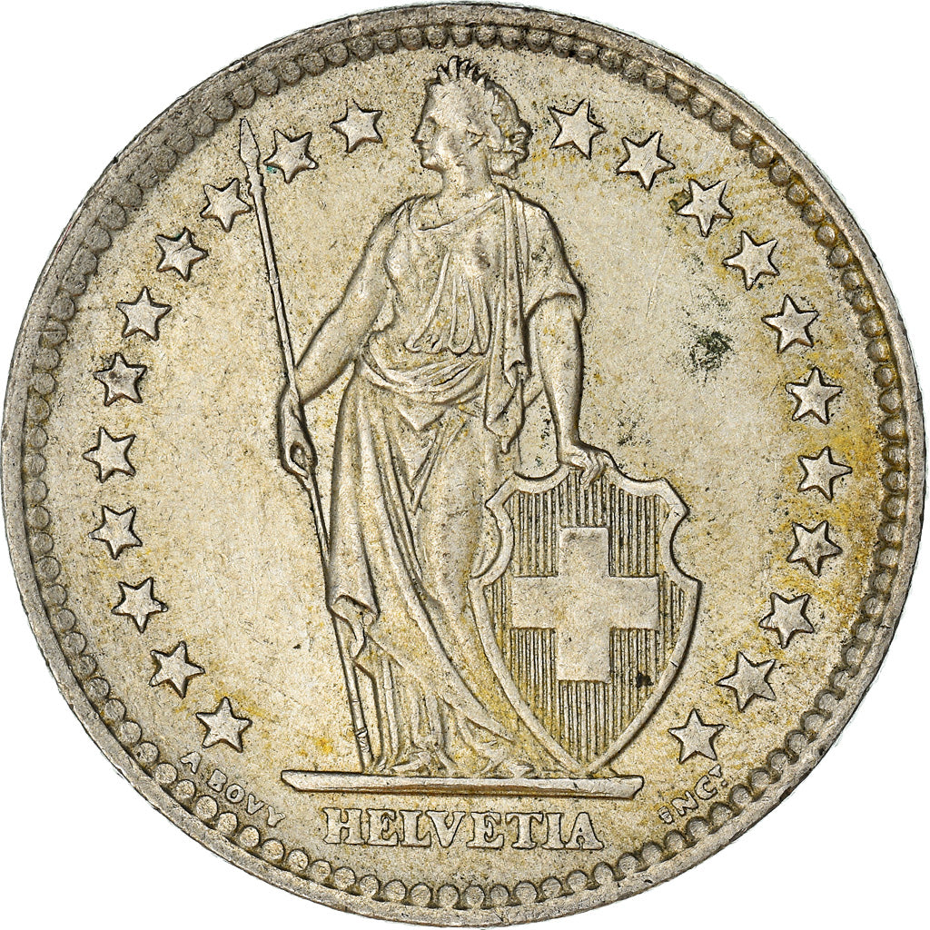 Coin, Switzerland, 2 Francs, 1963, Bern, AU(55-58), Silver, KM:21