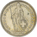 Coin, Switzerland, 2 Francs, 1963, Bern, AU(55-58), Silver, KM:21