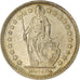 Coin, Switzerland, 2 Francs, 1963, Bern, AU(55-58), Silver, KM:21