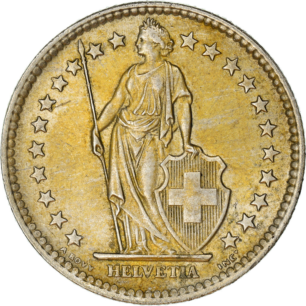 Coin, Switzerland, 2 Francs, 1963, Bern, AU(50-53), Silver, KM:21