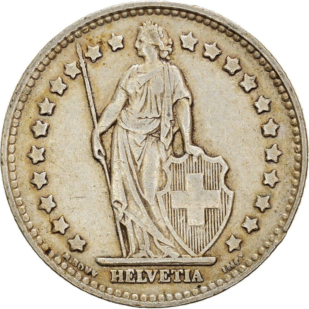 Coin, Switzerland, Franc, 1934, Bern, EF(40-45), Silver, KM:24
