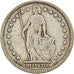 Moneta, Svizzera, Franc, 1911, Bern, MB+, Argento, KM:24