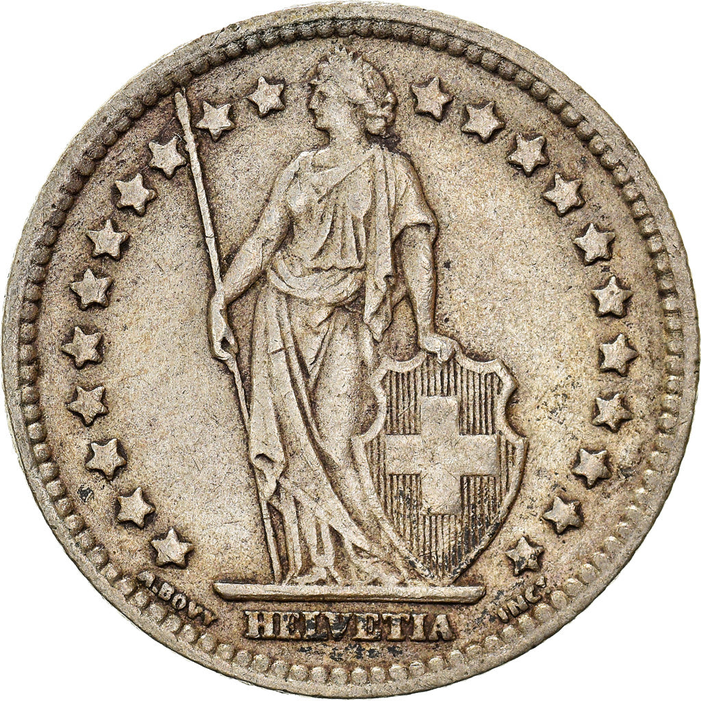 Coin, Switzerland, Franc, 1944, Bern, EF(40-45), Silver, KM:24
