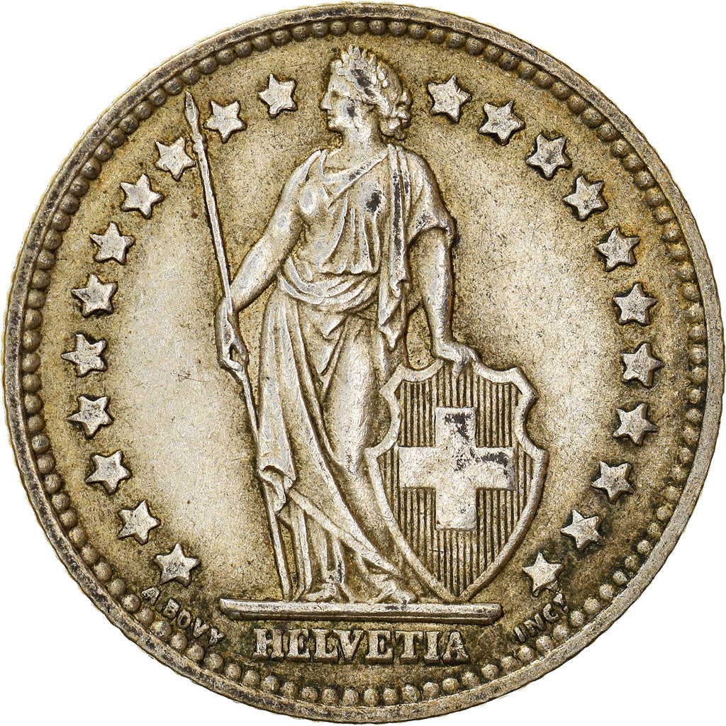 Coin, Switzerland, Franc, 1956, Bern, EF(40-45), Silver, KM:24