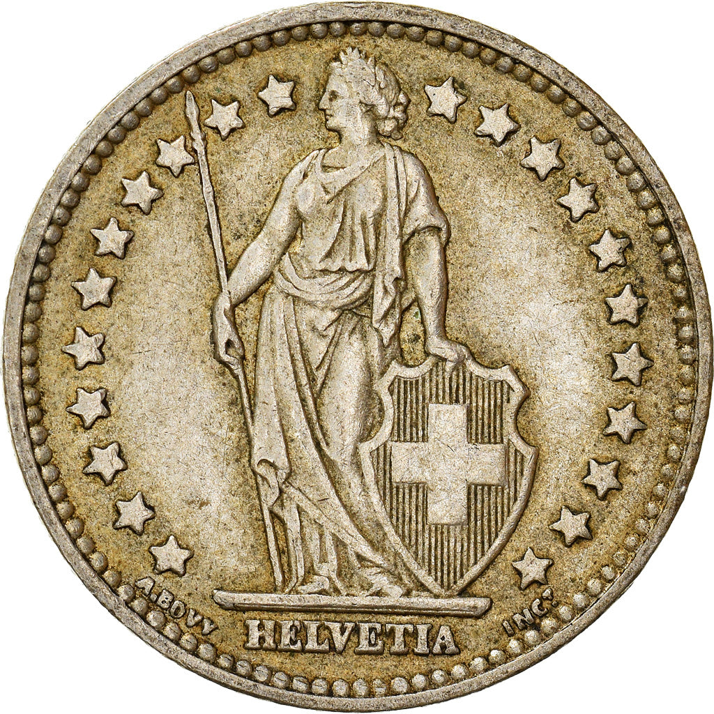 Moneda, Suiza, Franc, 1957, Bern, MBC, Plata, KM:24