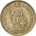 Coin, Switzerland, Franc, 1959, Bern, EF(40-45), Silver, KM:24