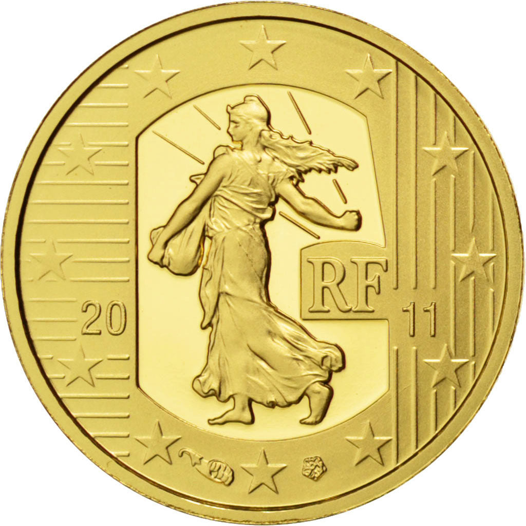 Vème République, 5 Euro Or Semeuse 2011, KM 1785