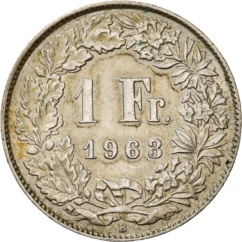 Münze, Schweiz, Franc, 1963, Bern, SS, Silber, KM:24