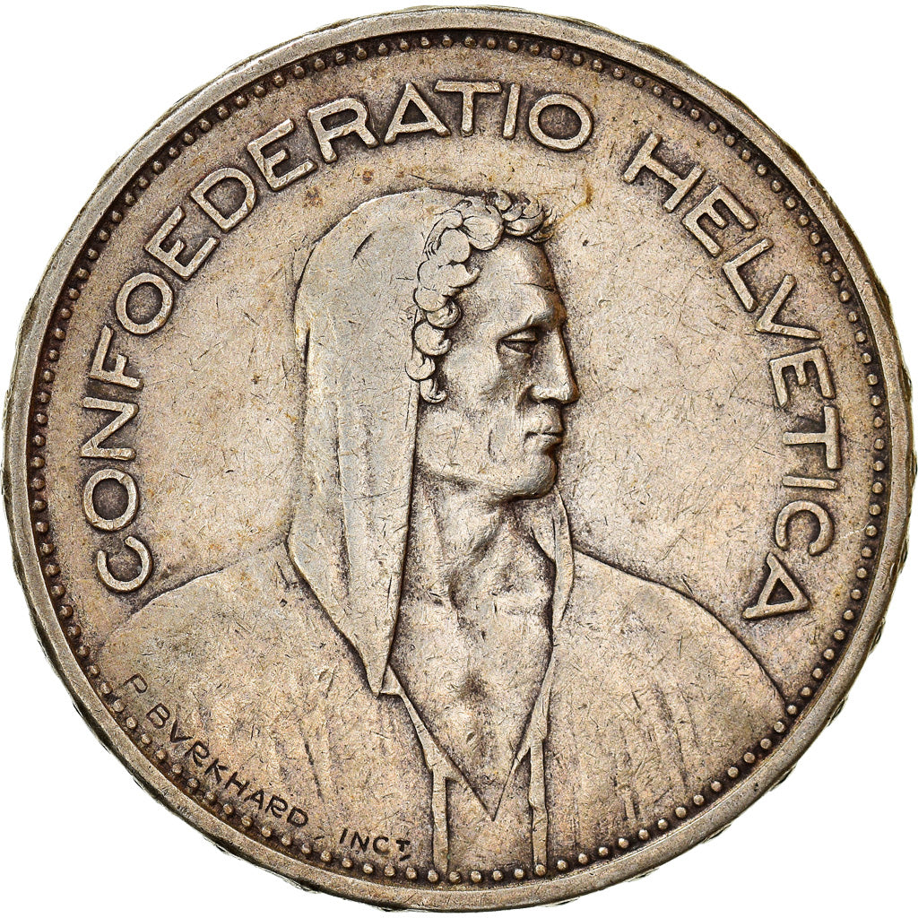 Coin, Switzerland, 5 Francs, 1931, Bern, EF(40-45), Silver, KM:40
