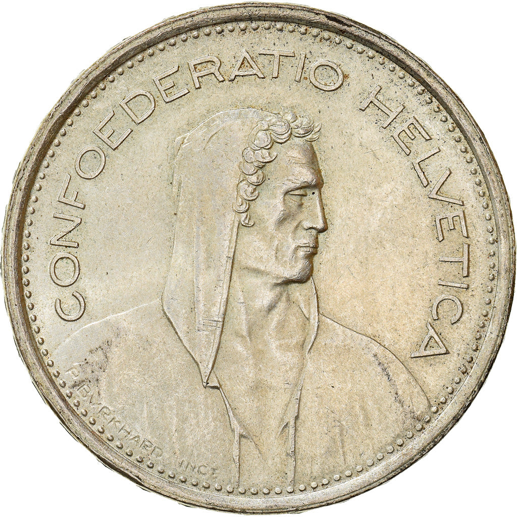 Coin, Switzerland, 5 Francs, 1967, Bern, EF(40-45), Silver, KM:40