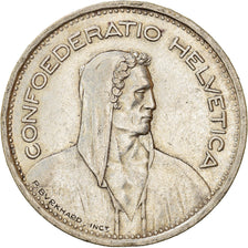 Coin, Switzerland, 5 Francs, 1953, Bern, EF(40-45), Silver, KM:40