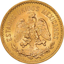 Munten, Mexico, 5 Pesos, 1955, Mexico City, PR+, Goud, KM:464