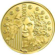 Coin, France, 5 Euros, 2014, MS(65-70), Gold, KM:New