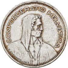 Coin, Switzerland, 5 Francs, 1935, Bern, EF(40-45), Silver, KM:40