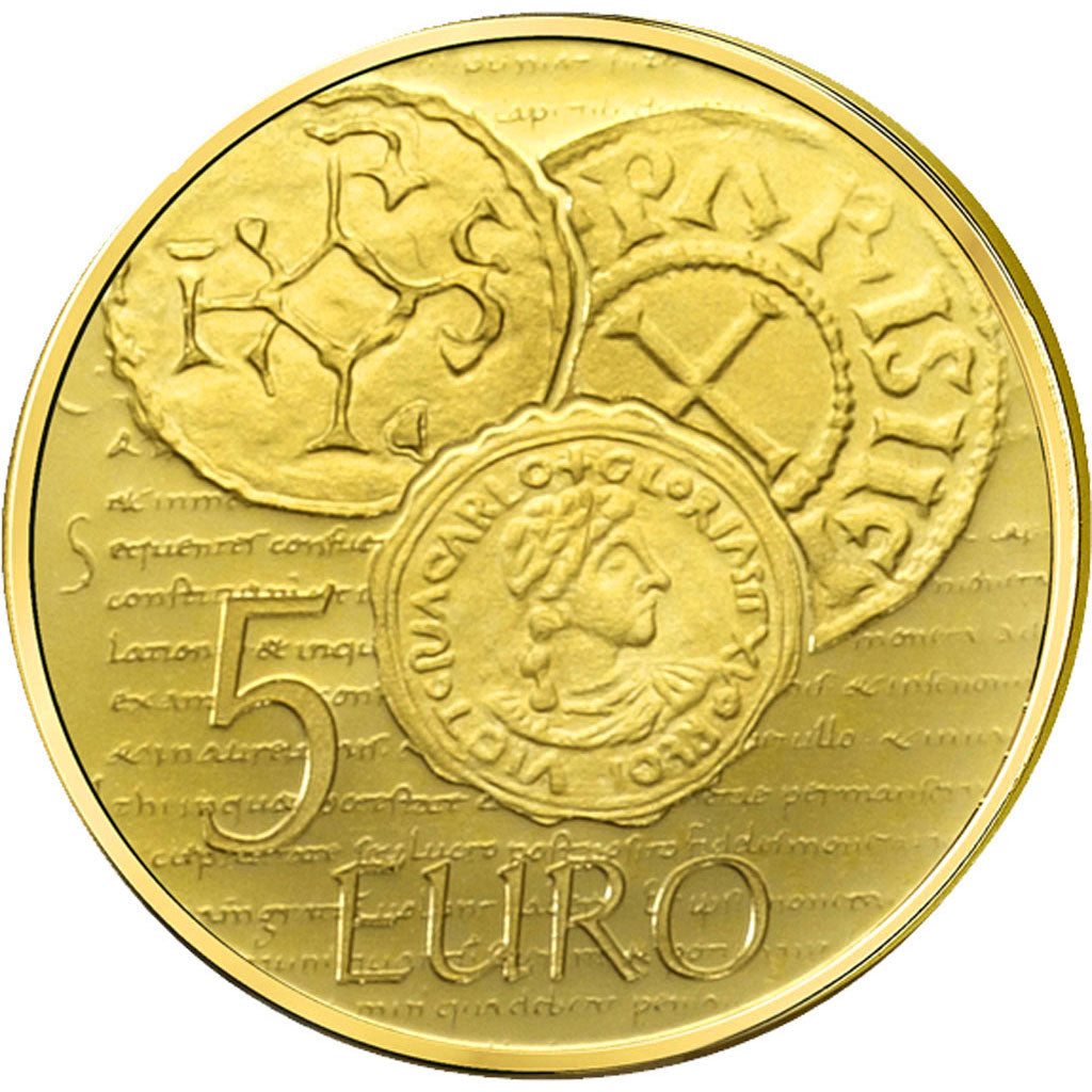 France, 5 Euros, 2014, KM #New, MS(65-70), Gold, 0.50