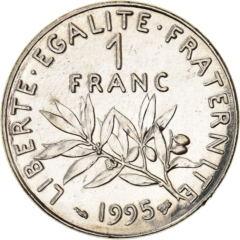 Coin, France, Semeuse, Franc, 1995, Paris, MS(60-62), Nickel, KM:925.1