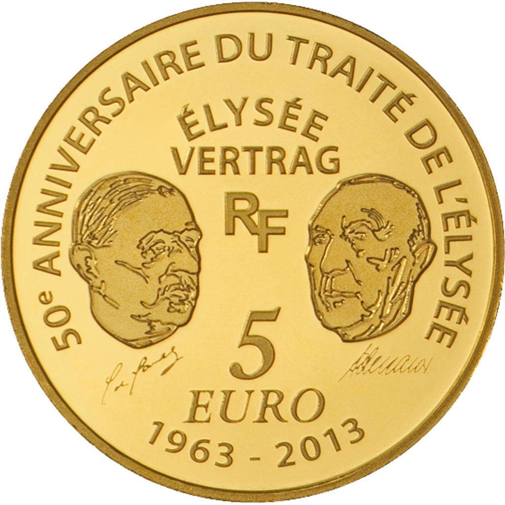 Francia, 5 Euro, 2013, FDC, Oro, KM:2092