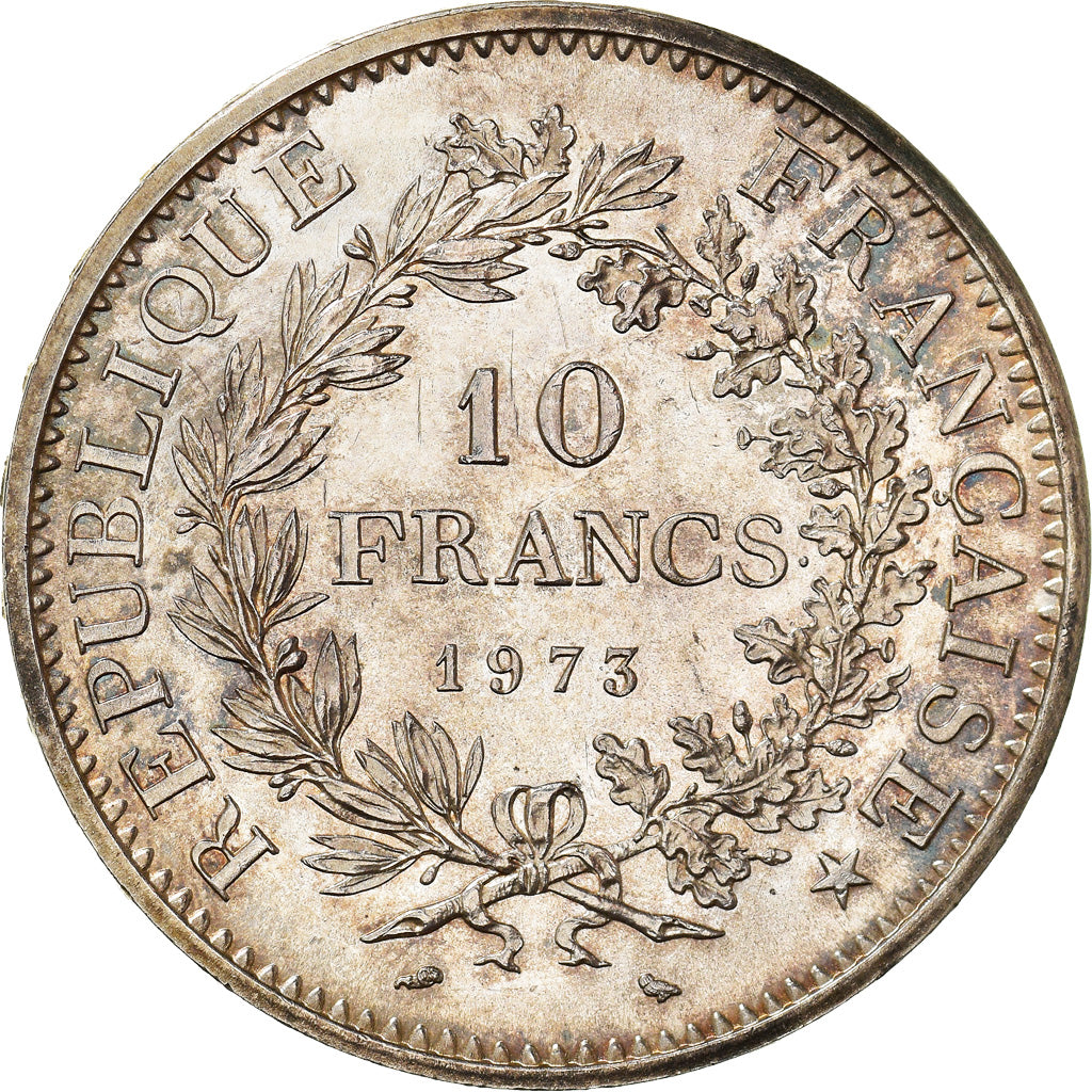Coin, France, Hercule, 10 Francs, 1973, Paris, AU(55-58), Silver, KM:932