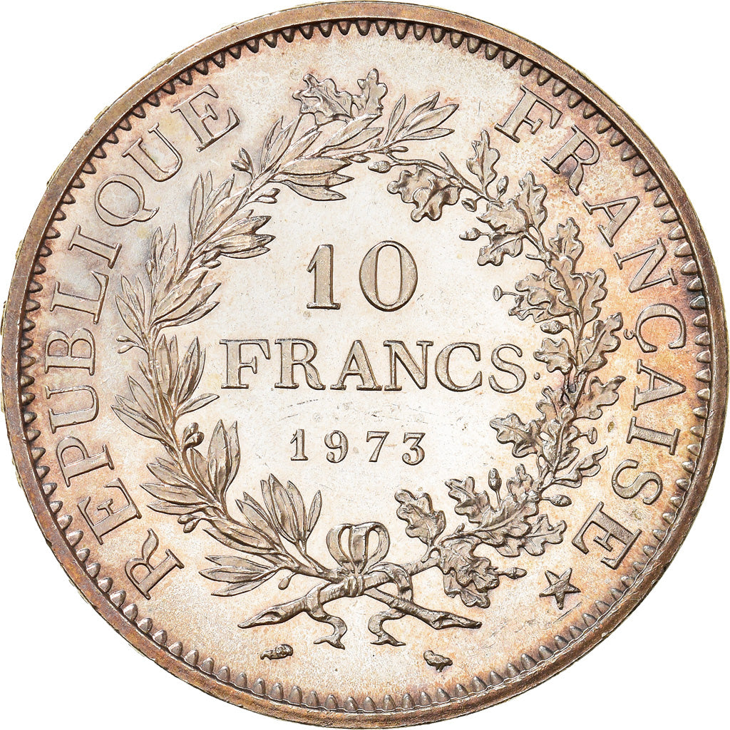 Coin, France, Hercule, 10 Francs, 1973, Paris, MS(60-62), Silver, KM:932
