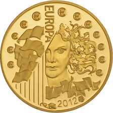 Coin, France, 5 Euro, 2012, MS(65-70), Gold, KM:1851