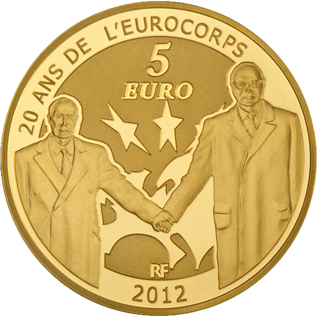 Coin, France, 5 Euro, 2012, MS(65-70), Gold, KM:1851