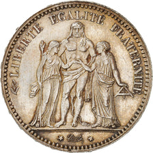 Coin, France, Hercule, 5 Francs, 1877, Paris, AU(50-53), Silver, KM:820.1