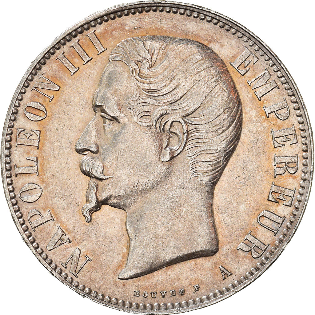 Moeda, França, Napoleon III, Napoléon III, 5 Francs, 1856, Paris, AU(50-53)