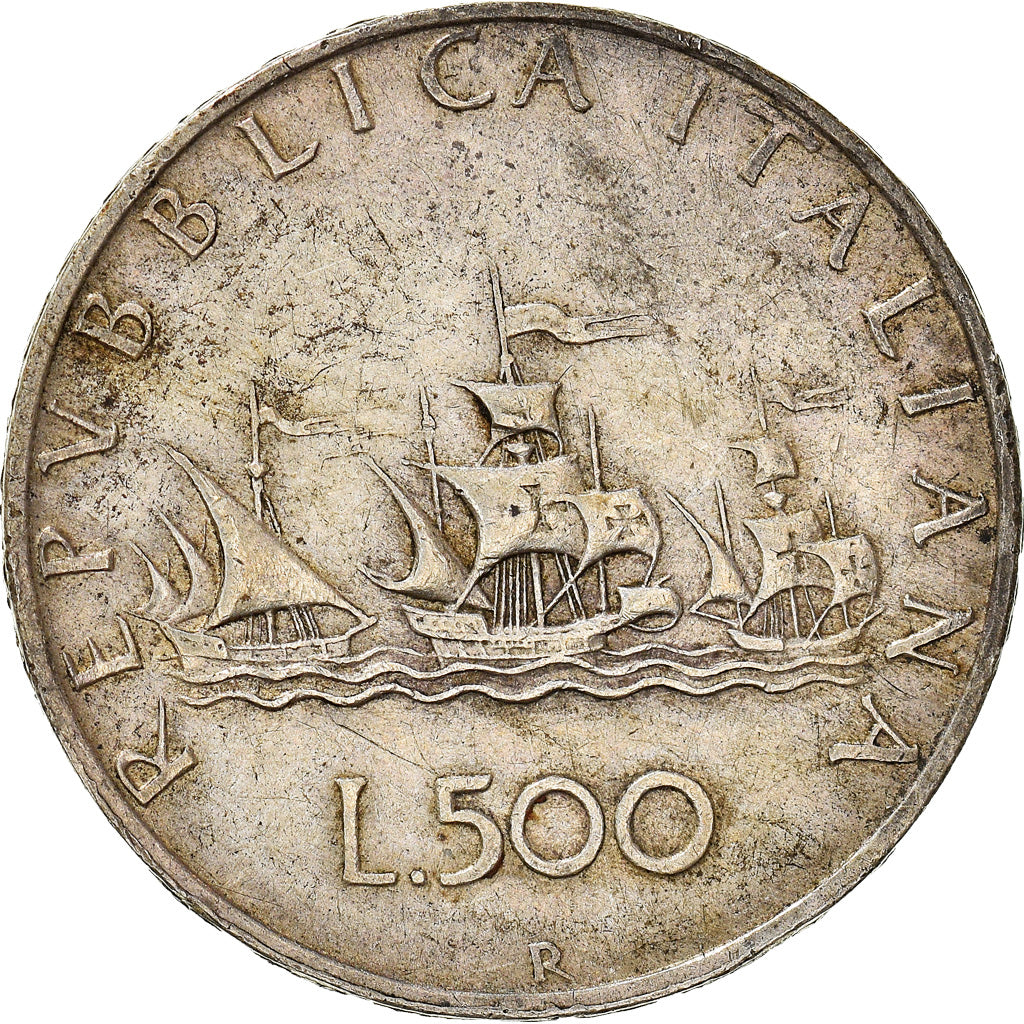 Coin, Italy, 500 Lire, 1960, Rome, EF(40-45), Silver, KM:98