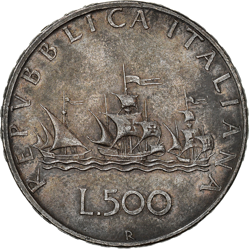 Coin, Italy, 500 Lire, 1958, Rome, EF(40-45), Silver, KM:98