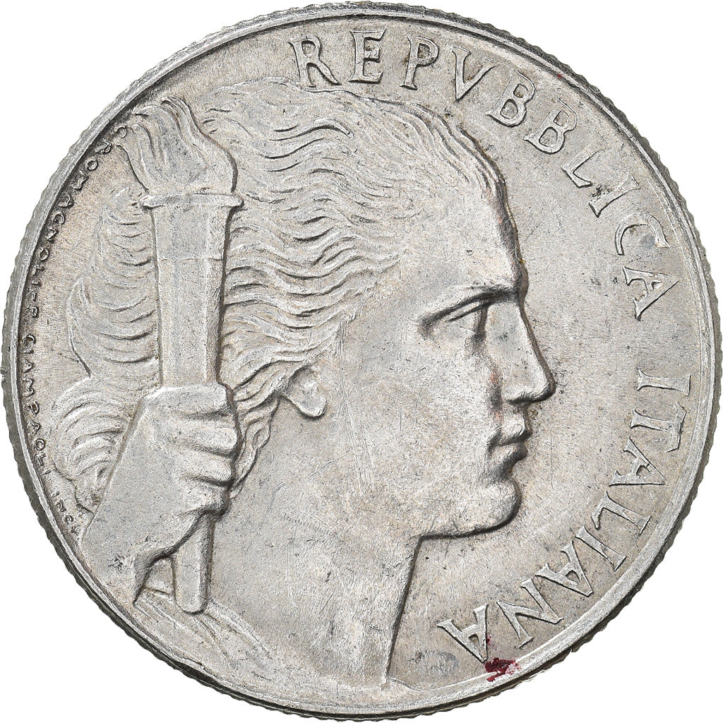 Moeda, Itália, 5 Lire, 1950, Rome, AU(50-53), Alumínio, KM:89