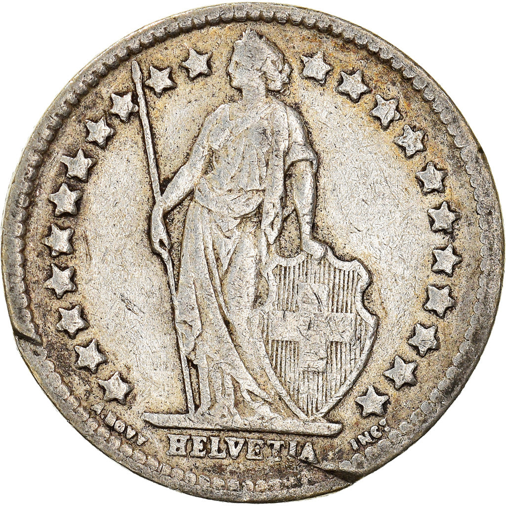 Coin, Switzerland, 1/2 Franc, 1941, Bern, VF(30-35), Silver, KM:23