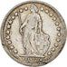 Coin, Switzerland, 1/2 Franc, 1941, Bern, VF(30-35), Silver, KM:23