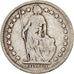 Coin, Switzerland, 1/2 Franc, 1907, Bern, VF(20-25), Silver, KM:23