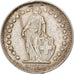 Coin, Switzerland, 1/2 Franc, 1921, Bern, EF(40-45), Silver, KM:23