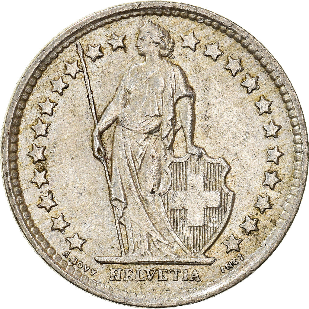 Coin, Switzerland, 1/2 Franc, 1959, Bern, AU(55-58), Silver, KM:23