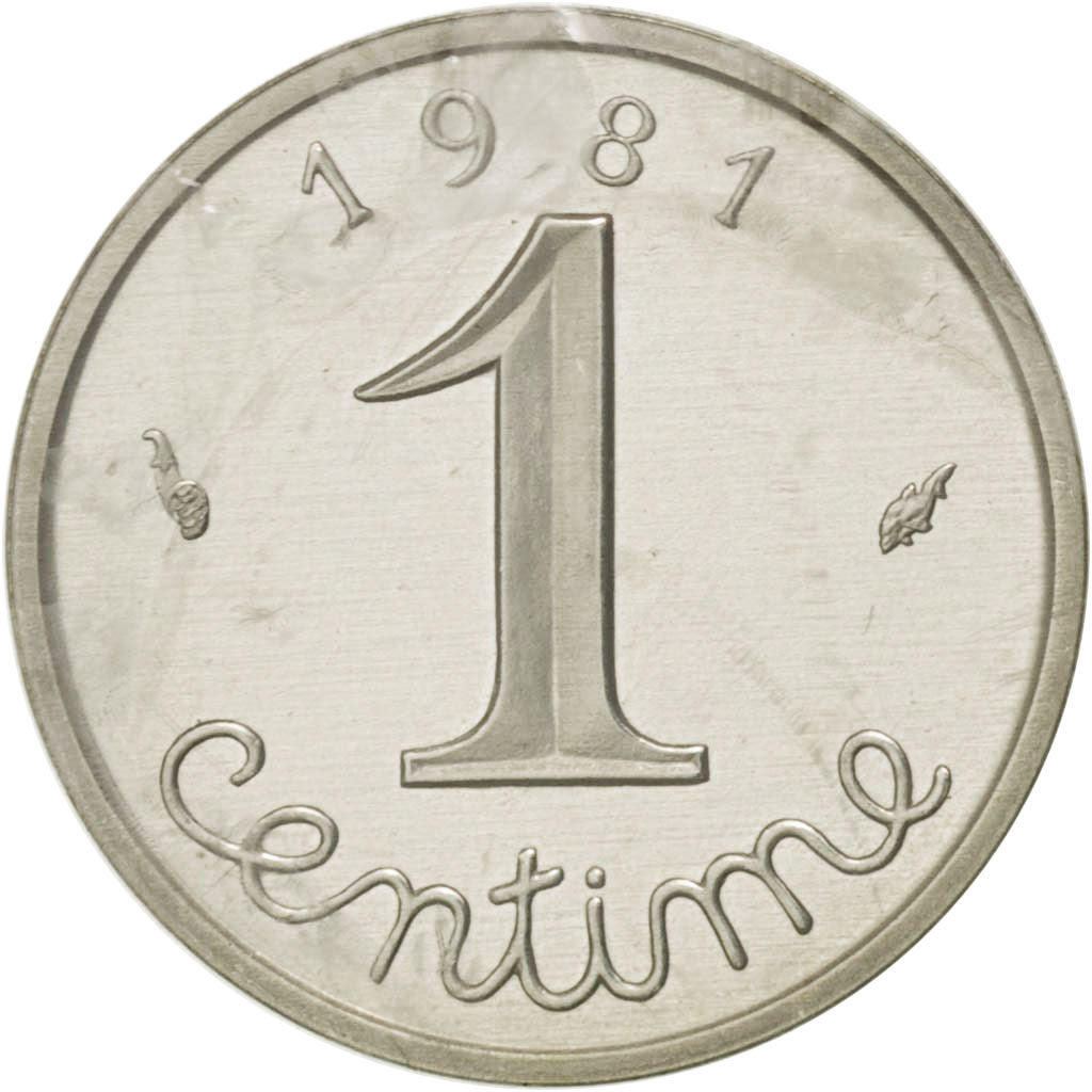 Münze, Frankreich, Centime, 1981, STGL, Silber, KM:P684, Gadoury:4.P1