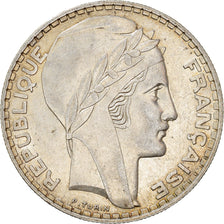 Moneta, Francja, Turin, 20 Francs, 1938, Paris, AU(50-53), Srebro, KM:879