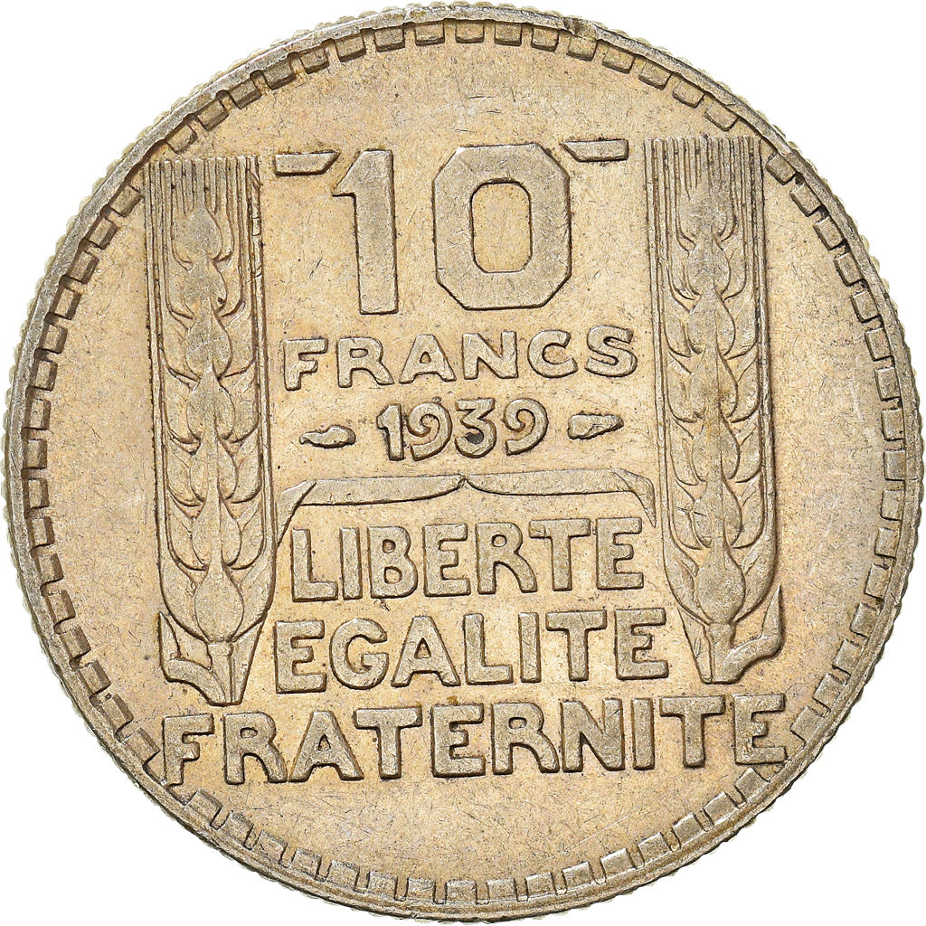 Coin, France, Turin, 10 Francs, 1939, Paris, EF(40-45), Silver, KM:878