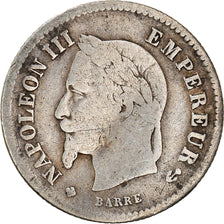 Monnaie, France, Napoleon III, 20 Centimes, 1867, Strasbourg, TB+, Argent