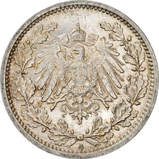 Coin, GERMANY - EMPIRE, 1/2 Mark, 1916, Berlin, AU(55-58), Silver, KM:17