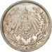 Coin, GERMANY - EMPIRE, 1/2 Mark, 1916, Berlin, AU(55-58), Silver, KM:17