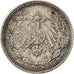 Coin, GERMANY - EMPIRE, 1/2 Mark, 1916, Stuttgart, AU(50-53), Silver, KM:17