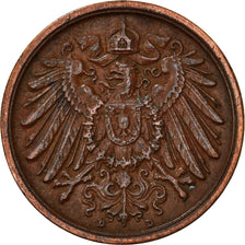 Coin, GERMANY - EMPIRE, Wilhelm II, 2 Pfennig, 1913, Munich, EF(40-45), Copper