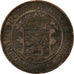 Munten, Luxemburg, William III, 10 Centimes, 1865, Paris, ZF, Bronzen, KM:23.2