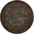 Munten, Luxemburg, William III, 10 Centimes, 1865, Paris, ZF, Bronzen, KM:23.2