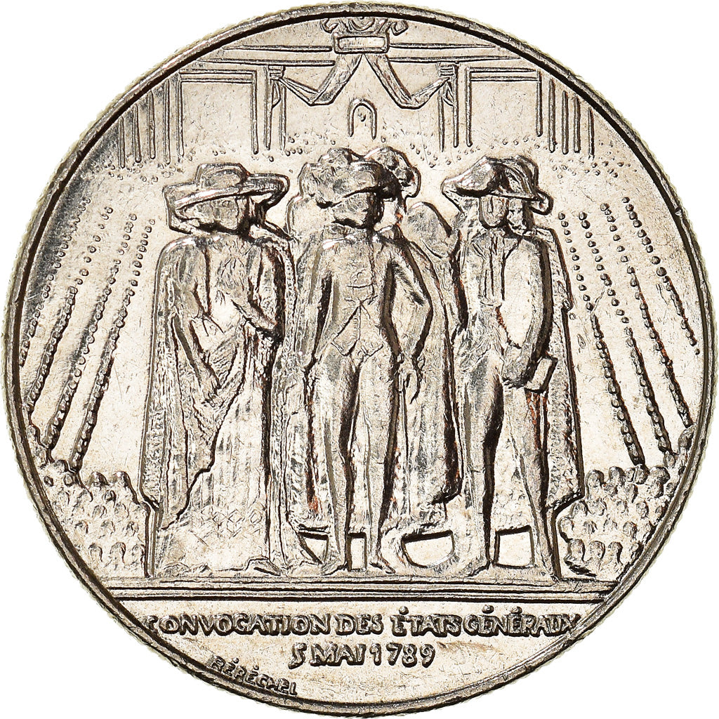 Monnaie, France, États généraux, Franc, 1989, TTB+, Nickel, Gadoury:477