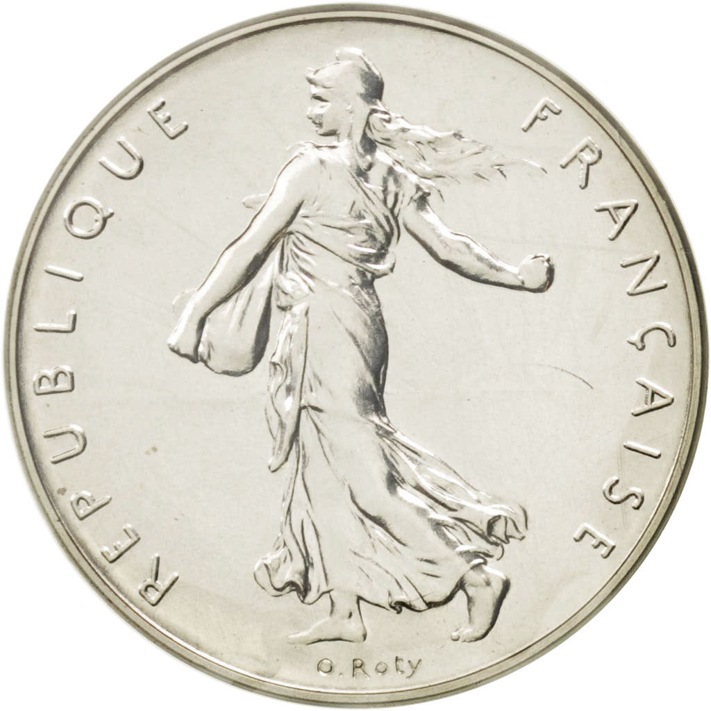 FRANCE, Franc, 1981, KM #P700, MS(65-70), Silver, Gadoury #104.P2, 13.70